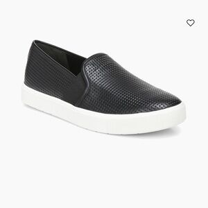 Size 8 / 39 Vince Blair Black Perforated Slip-On Sneakers
